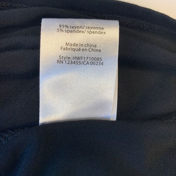 HALSTON black long sleeve ruffle frill blouse top Sz S NWT - Picture 7 of 10